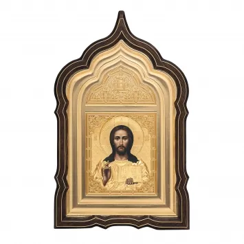 Icon photo in icon case 11×13 riza cover, icon case №23 Saviour 1