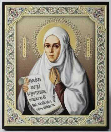 Icon on board 22×26 3D print, varnish Melania