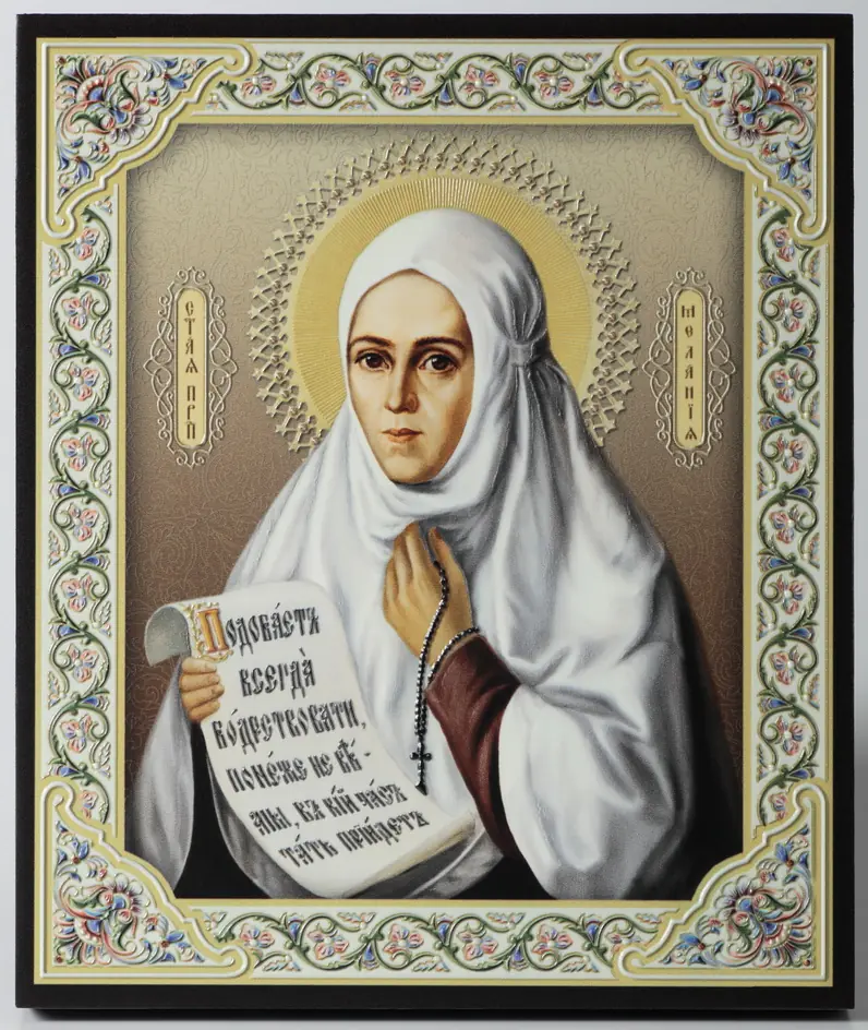 Icon on board 22×26 3D print, varnish Melania