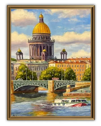 Picture 30×40, 3D print on plastic, in brown frame №51