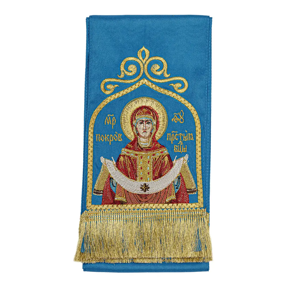 სახარების სანიშნე აბრეშუმი №25 ხატი მანქანური ნაქარგობა
