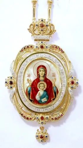 Panagia №160 / gilding / silver