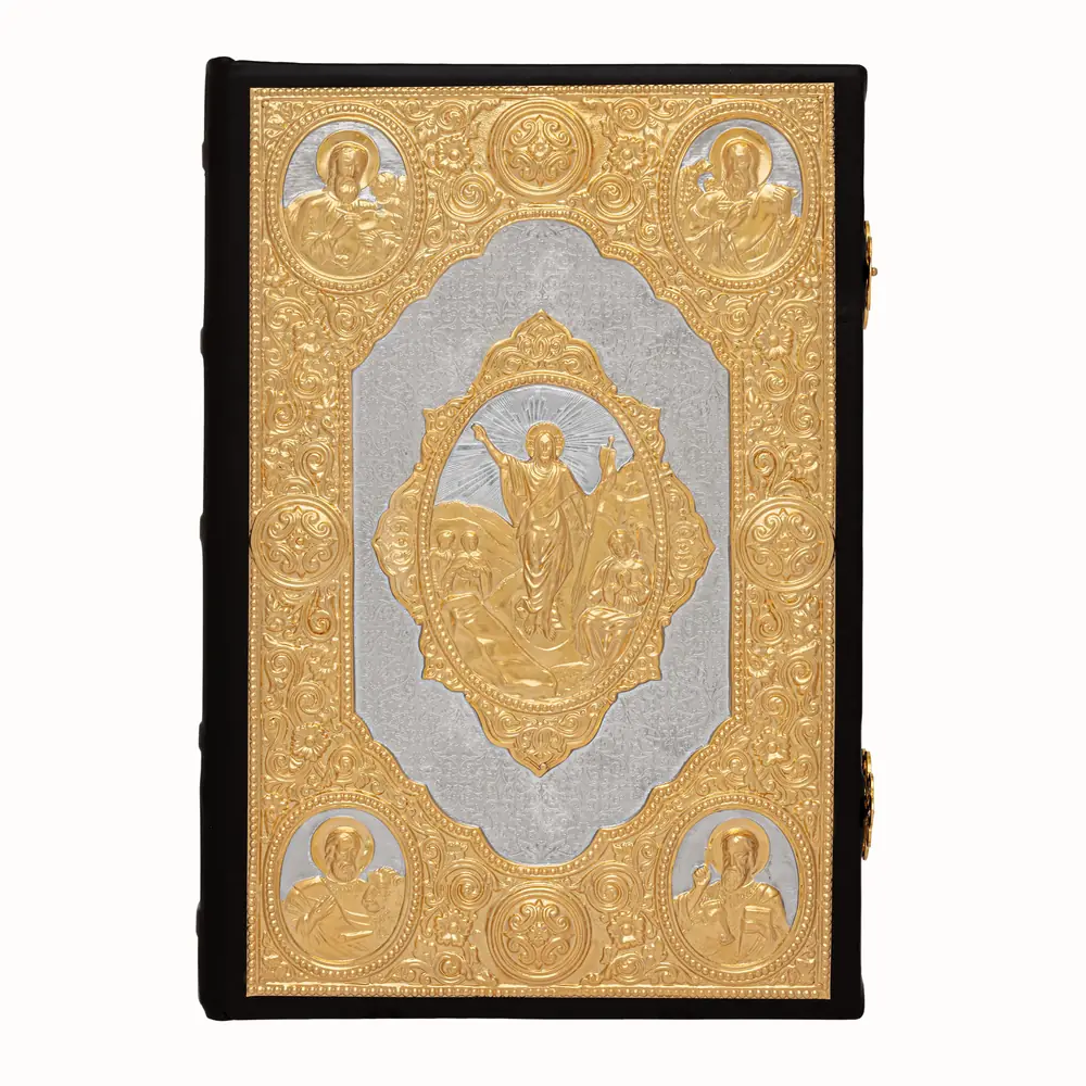 Gospel 360 * 240 leather cover electroformed covers partial gilding