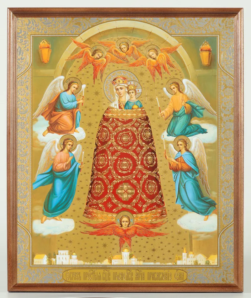 Icon in wooden frame №1 30×40 double embossing, packaging Increaser of the Mind