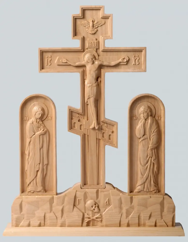Golgotha wooden for the table of oblation
