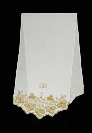Wedding towel cord embroidery №5