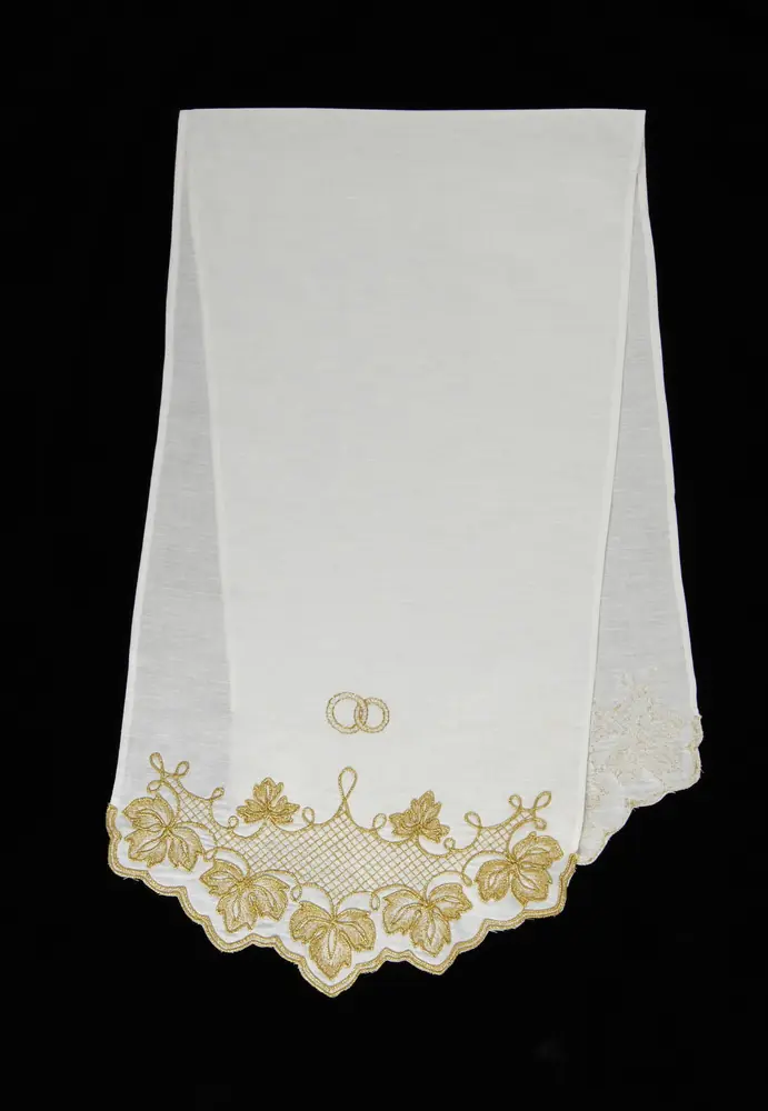 Wedding towel cord embroidery №5