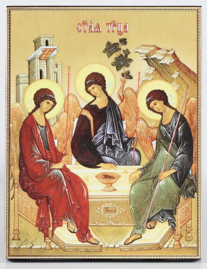 Icon on board 13×15 3D print, varnish Trinity 1