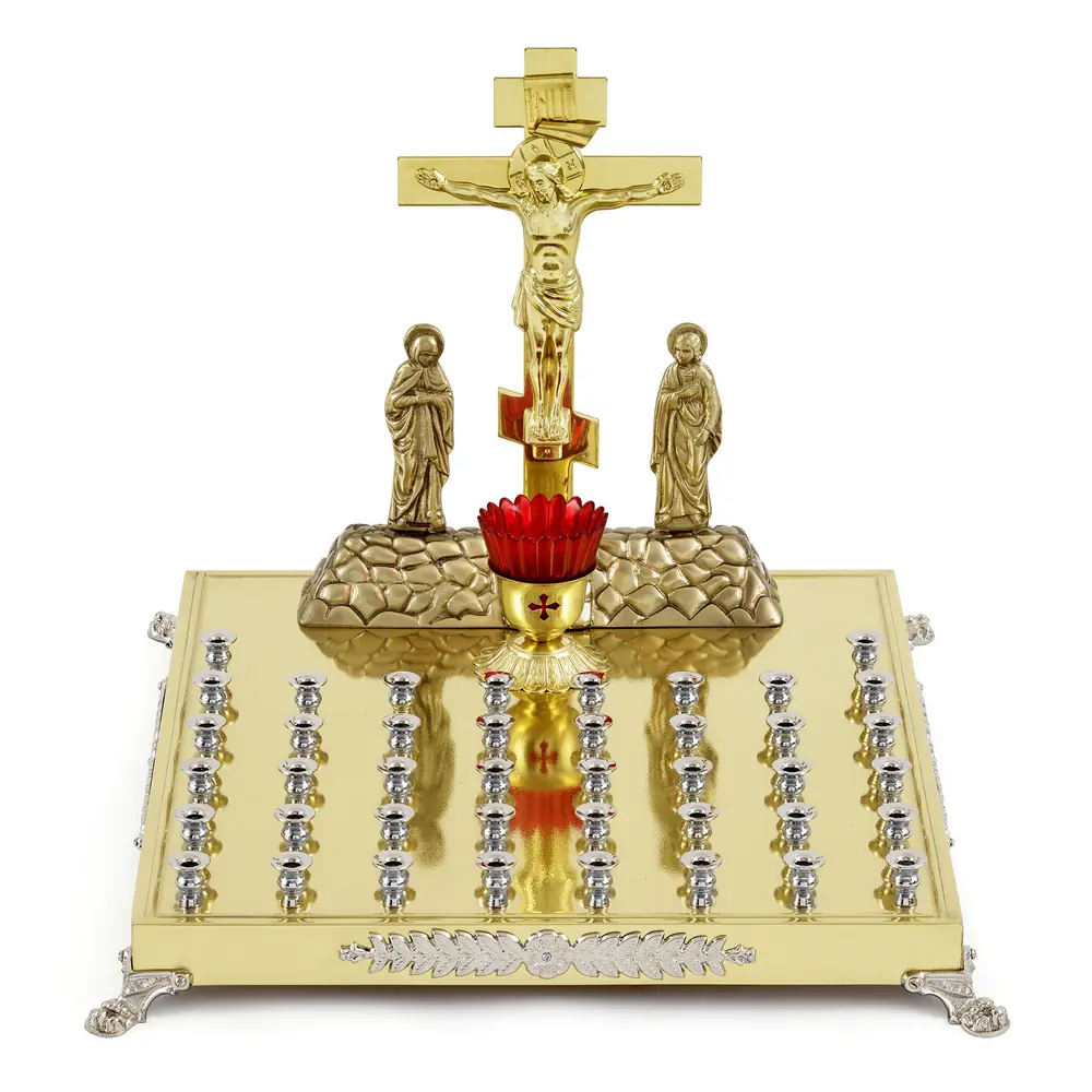 Lid memorial table 42 candles nickel plating