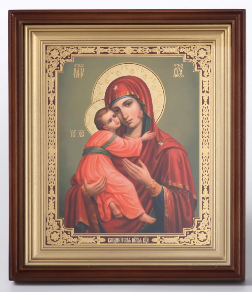 Icon in icon case 18×24 complex, double embossing Vladimir 33