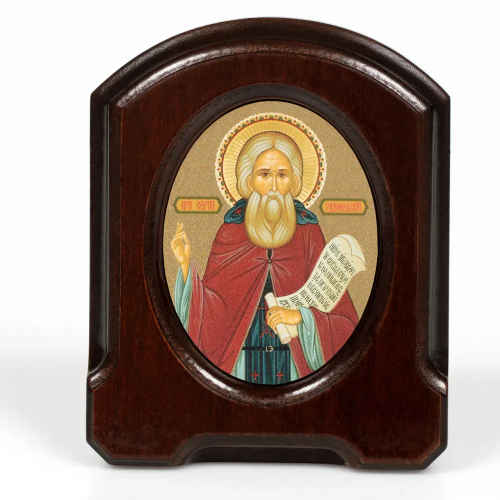 Table icon 11×13 oval, packaging Sergius of Radonezh 2