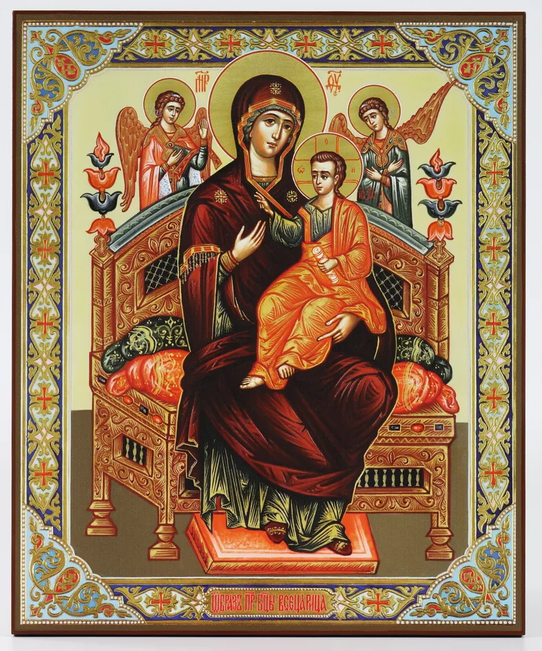 Icon on board 33×40 3D print, varnish Pantanassa