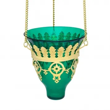 Hanging vigil lamp №104 brass