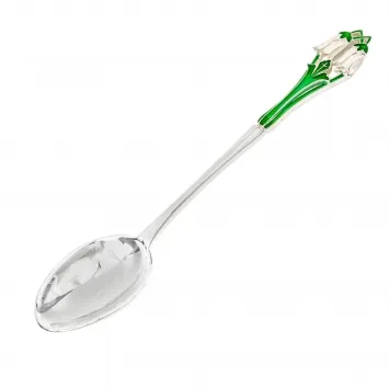 Communion spoon cast small №16 / 1 enamel silver