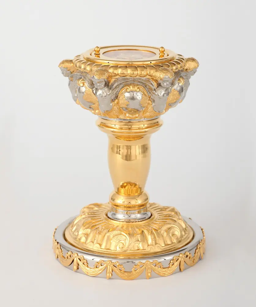 Reliquary ark for holy relics №28 electroformed, nickel, gilding