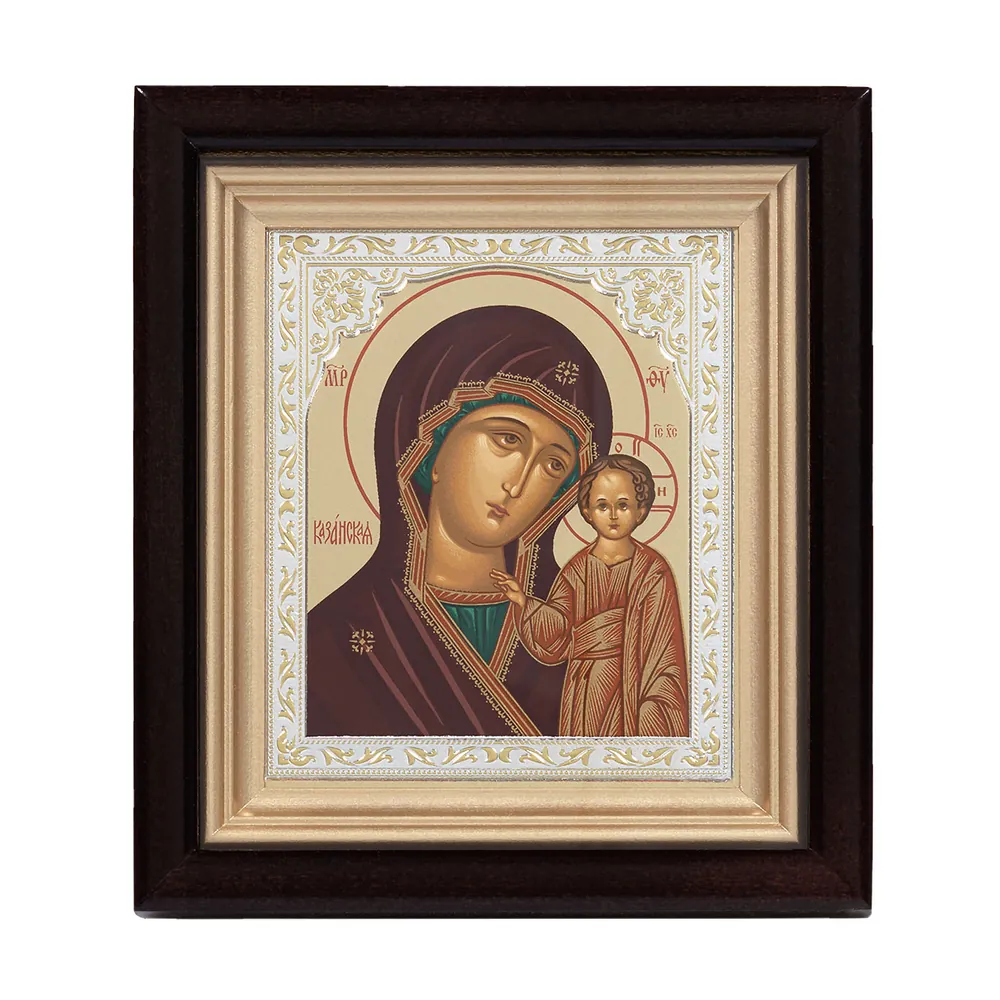 ხატი კიოტში 11×13 რთული, ტემპერა №8 ყაზანის ღვთისმშობელი