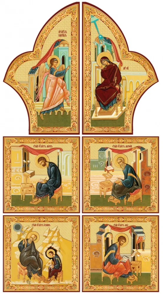 Icons №2, 31 Kh 56, photo on plastic, 3D print (set 6 pcs) Royal Doors
