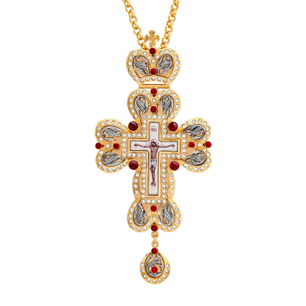 Pectoral cross №22 / gilding, silver plating