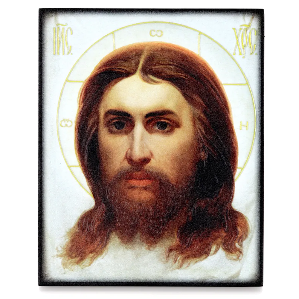 Icon on board 13×15 3D print, varnish Saviour Not Made by Hands 4