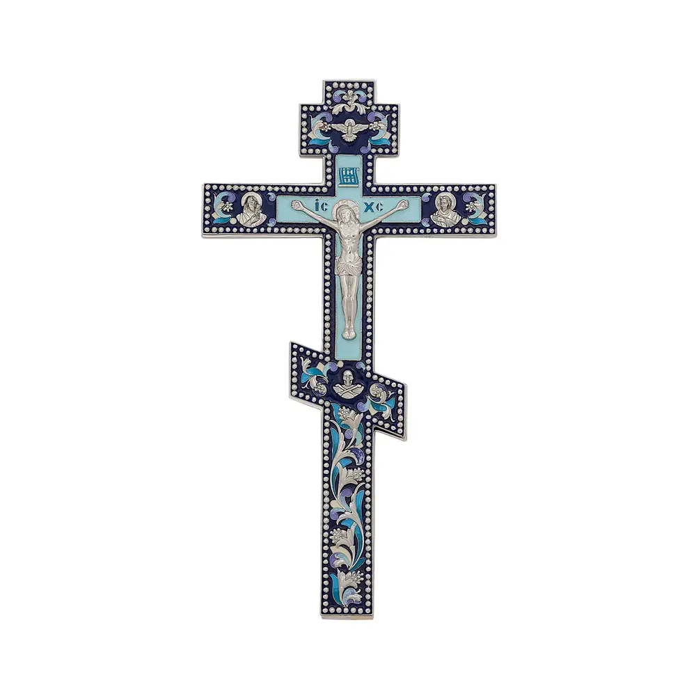 Altar cross №2-17 electroforming nickel enamel
