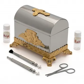 Baptismal box large nickel plating