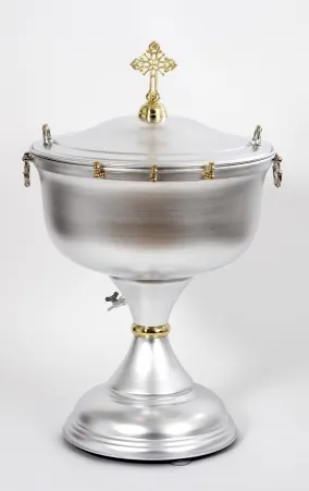 Font aluminium with tap