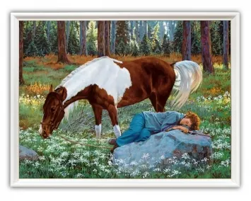 Picture 30×40, 3D print on plastic, in white frame №33
