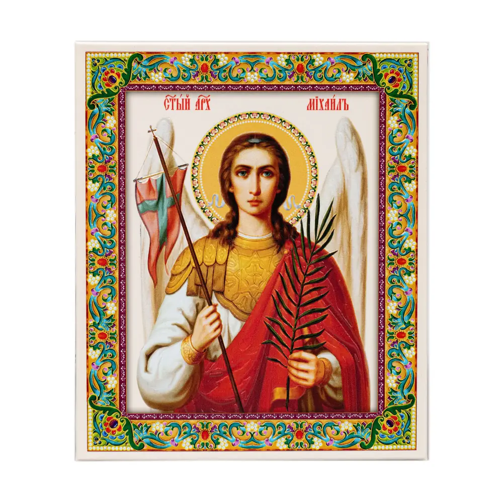 Table icon 11×13 on stand, 3D print Archangel Michael (half-length)