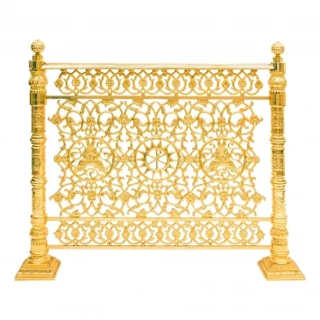 Railing for the solea №5 with curved gates gilding