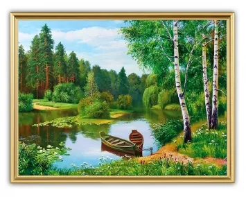 Picture 30×40, 3D print on plastic, in gilded frame №43