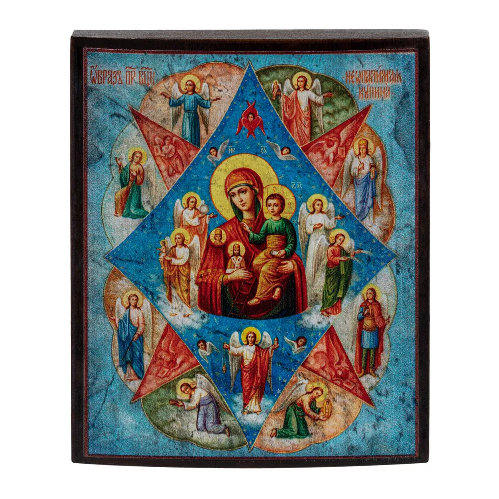 Icon on wood 9×11 varnish Unburnt Bush 3