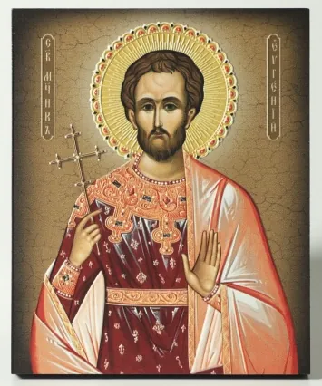 Icon on board 13×15 3D print, varnish Eugene