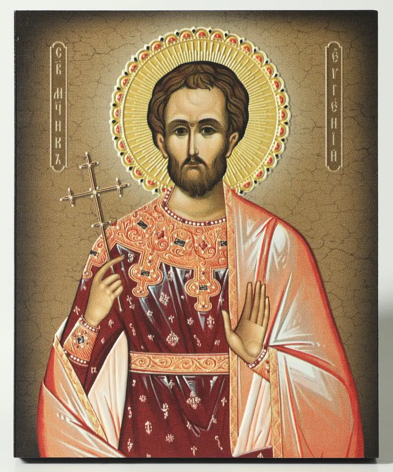 Icon on board 13×15 3D print, varnish Eugene