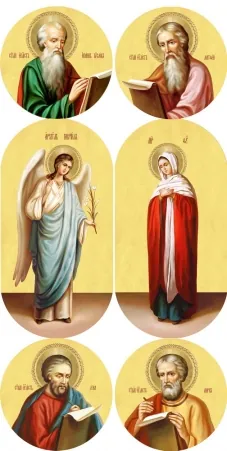 Icons 20×40, MDF, oval (set 6 pcs) Royal Doors painted №3