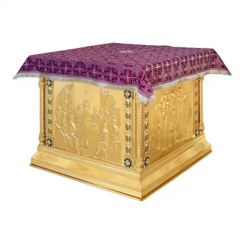 Altar table vestment №3 1.0 * 1.0 electroforming gilding enamel