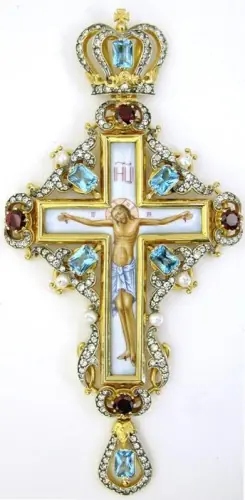 Pectoral cross №134 / gilding / silver