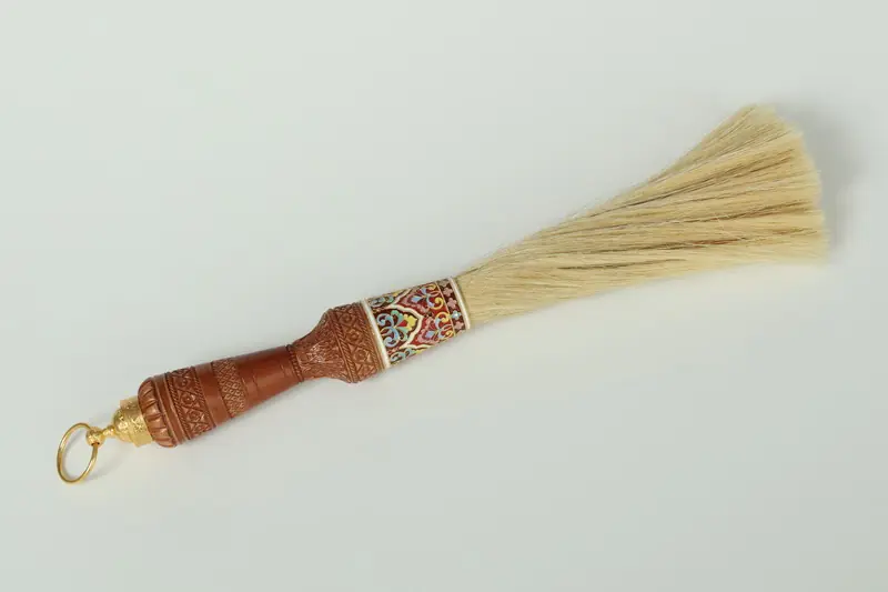 Aspergillum №3 filigree, enamel, carved handle / gilding