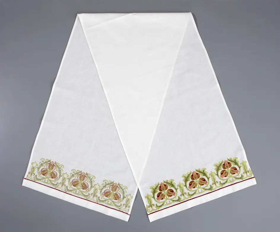 Towel church (1,6 m × 0,45 cm) machine embroidery №1