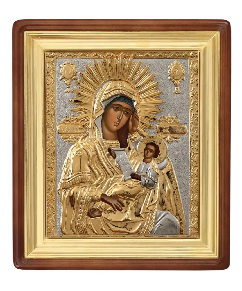 ფერწერული ხატი კიოტში 18×24 ზეთი, მოჭედილობა №9, კიოტი №1 დამიცხრე სნეულებანი