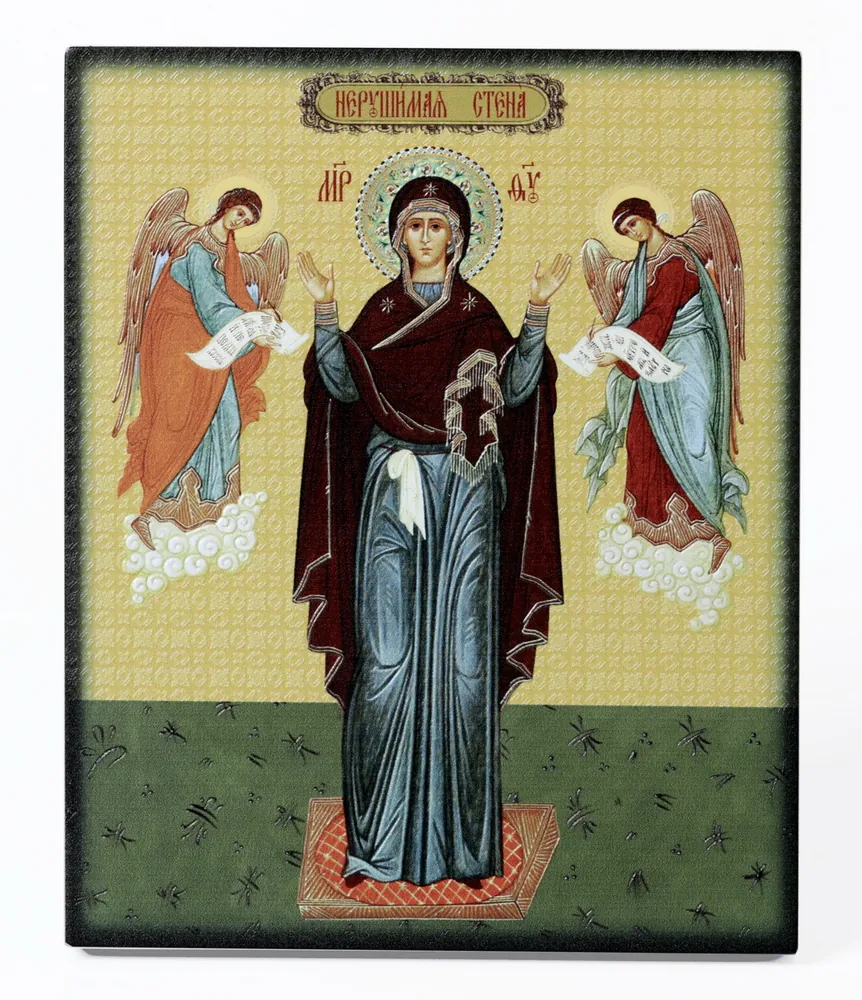 Icon on board 13×15 3D print, varnish Indestructible Wall