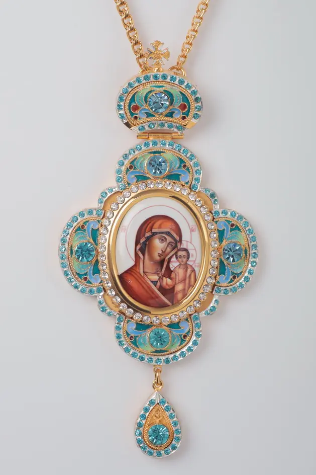 Panagia №9 enamel / gilding