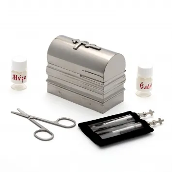 Baptismal box small nickel plating