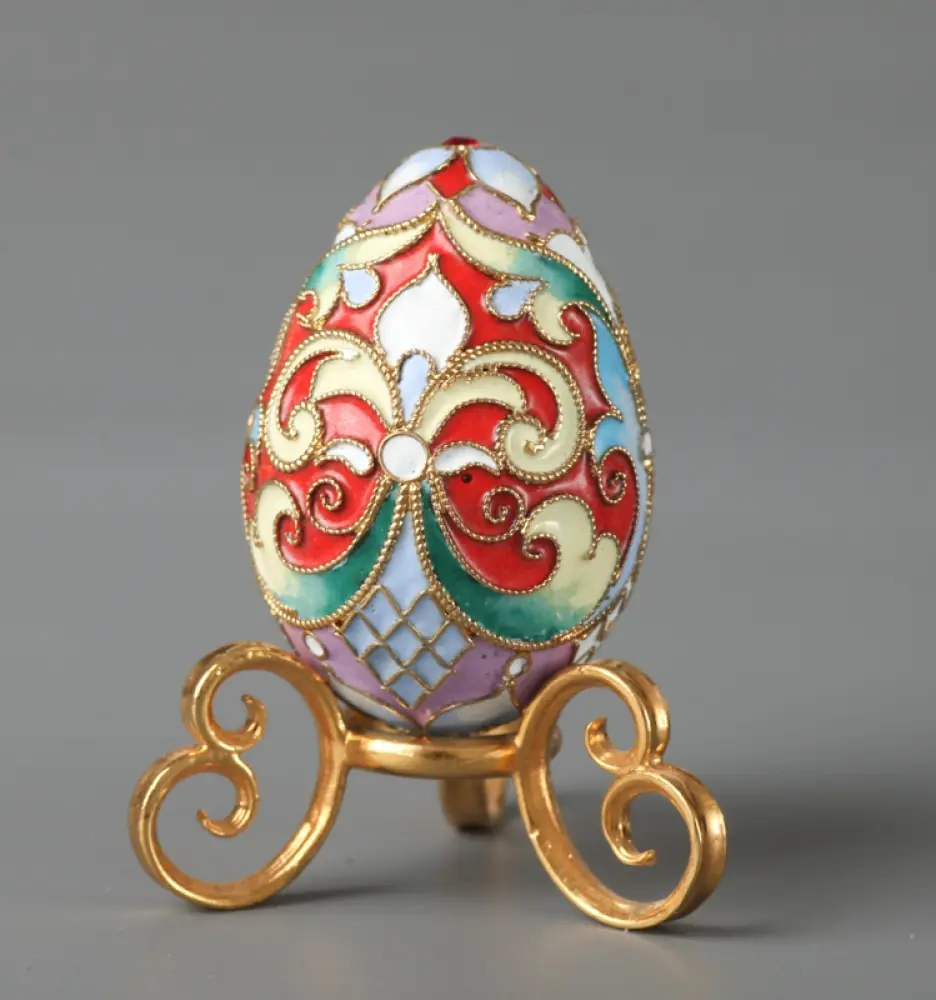 Easter egg filigree, enamel small / gilding