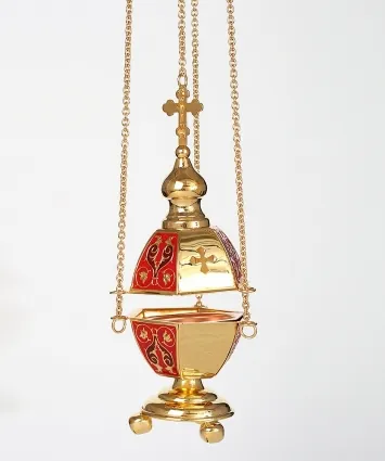 Censer hexagonal №2 gilding enamel
