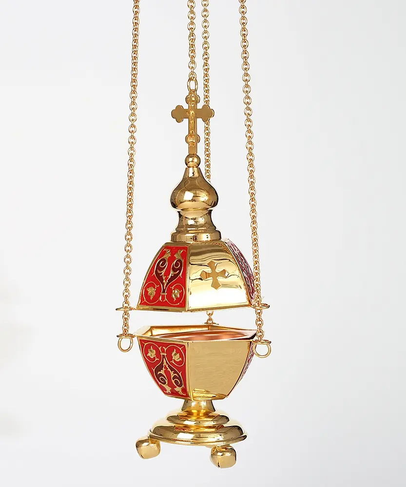 Censer hexagonal №2 gilding enamel