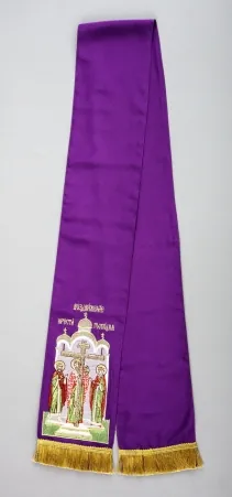 Gospel bookmark silk №11 icon machine embroidery