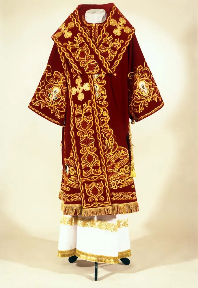 Bishop's vestment №064 velvet embroidery (satin stitch)
