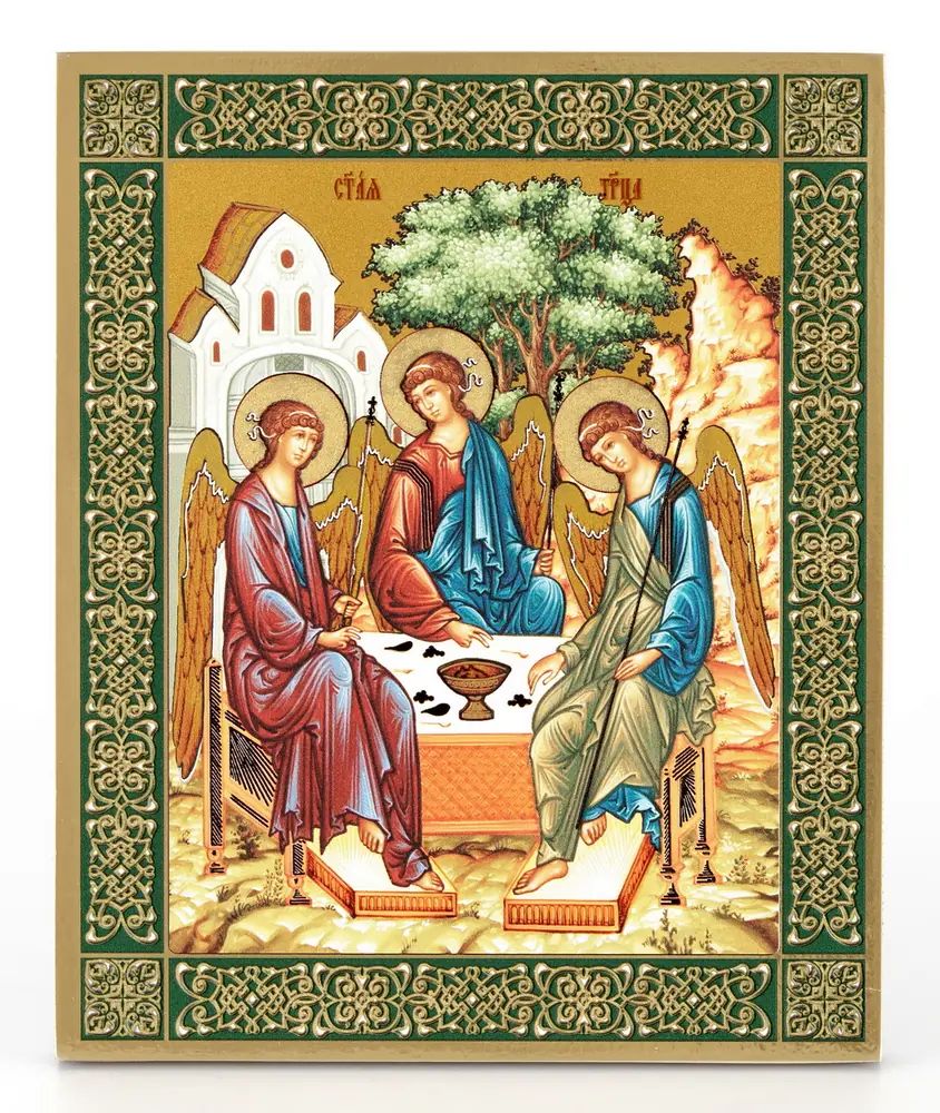 ხატი დაფაზე 18×24 მოოქროვილი დაფარვა, მოცულობითი ბეჭდვა, ლაქი სამება 3