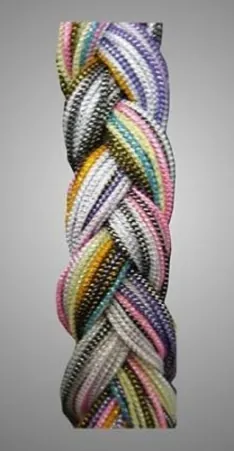 Cross cord lurex (braid)