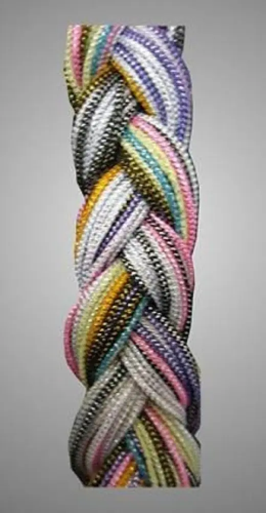 Cross cord lurex (braid)